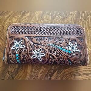 Myra Tooled Leather Wallet